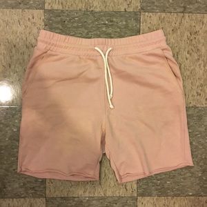H&M light pink cotton stretch shorts